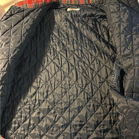 Dickies Men’s Red Plaid Quilted Lightweight Button Down Jacket Size Large - Picture 5 of 7